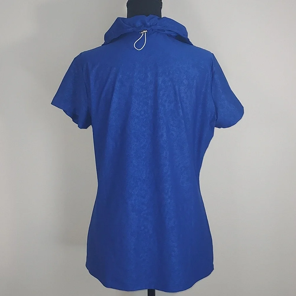 Nike Golf Dri-Fit Blue Zip Front Performance Top Women's Size Large